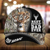 Maxcorners Best Buckin' Dad Ever Deer Hunting Camo Pattern 3D Multicolor Personalized Cap