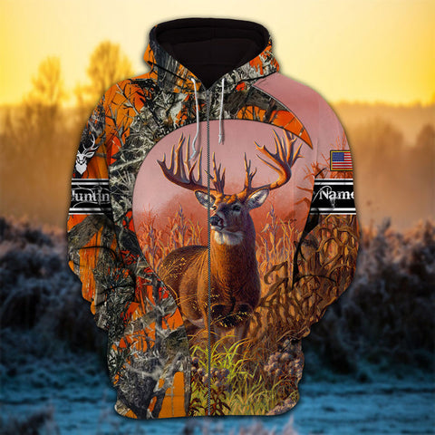 Maxcorners Eternity The Special Lenient Deer Hunting Personalized Name 3D Shirt