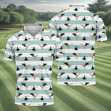 Maxcorners Funny Pelicans Golf Polo Shirt, Mens Golf Gift, Mens Tropical Shirts