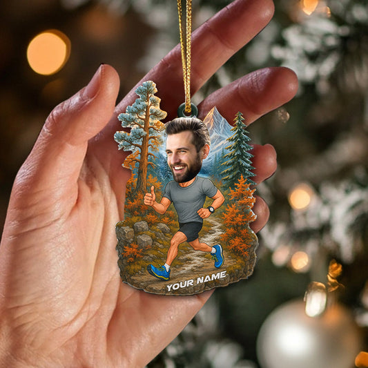 Maxcorners Running Lover, Home Decor, Christmas Ornament, Personalized Ornament 2D Flat LM2111