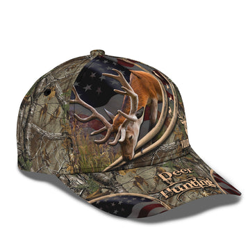 Maxcorners 3D Classic Cap Deer Hunting Personalized Name Cap 70 LM0402