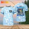 Maxcorners Personalized Camo Fishing Shirt, Go Fishing 3 Days A Week Shirt, Fishing UPF Shirts, Funny Fisherman Gift