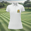 Maxcorners White Tropical Parrot Happy Retirement Golf Polo Shirt, Women's Golf Polo, Performance Golf Shirt LM1507