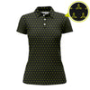 Maxcorners Cactus Pattern Golf Shirt, Funny Golf Polos , Crazy Golf Shirts For Men