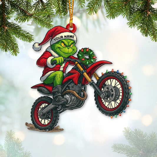 Maxcorners Christmas Rider, Home Decor, Christmas Ornament, Personalized Ornament 2D Flat LM2111
