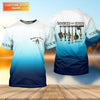 Maxcorners Personalized Fishing Shirt, Christian Fishing, Hooked On Jesus, Faith Fisherman Shirt, Fishing Gifts For Men