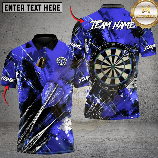 Maxcorners Darts Flying Darts Scratch Marks Multicolor Customized Name, Team Name 3D Shirts