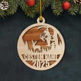 Maxcorners Personalized Bow Hunter Ornament 2025 - Custom Name Gift for Deer Hunters LM0411