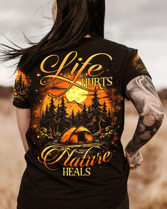 Maxcorners Life Hurts Nature Heals All Over Print LM2101
