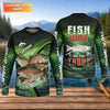Maxcorners Fish Around And Find Trout Fishing UPF Shirt – Trout Fishing Shirt, Funny Fishing Shirt for Men
