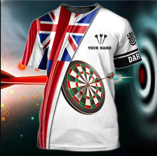 Maxcorners  Customized 3D UK Dart Shirt Dart Player Team Uniform UK