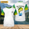 Maxcorners Personalized Christian Bass Fishing Shirt for Men, Be Fishers of Men UPF Fishing Shirt, Custom Name Fisherman Gift