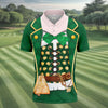 Maxcorners St Patrick's Day Green Leprechaun Costume Print Golf Shirt, Men's Golf Shirt, Golf Gift For Men