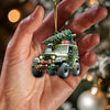 Maxcorners Custom Name Jeep Ornament, Christmas Gift for Jeep Lover15 2D Flat LM2111