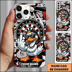 Maxcorners Darts Duck Hip Hop Attitude Personalized Name Phone Case