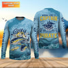 Maxcorners Work Like A Captain Play Like A Pirate Fishing UPF Shirts, Funny Fishing Shirt, Fishing Shirt For Men