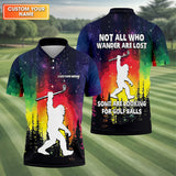 Maxcorners Custom Sasquatch Bigfoot Golf Polo Shirt , Funny Golf Shirt, Gift For Golfers