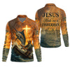 Maxcorners I Catch He Cleans, Jesus Fishing Shirt, Funny Fishing Shirt, SPF Shirt For Men, Gift For Fisherman
