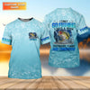 Maxcorners Personalized Fishing Shirt, Custom Name Fishing T-Shirt, I Only Go Fishing 3 Days a Week Fisherman Gift Fishing Shirt for Men, Go Fishing 3 Days a Week, Fishing Gifts For Men