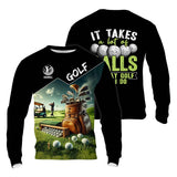 Maxcorners It Takes A Lot Of Balls To Play Golf Like I Do, Custom Golf Shirt, Funny Golf Polos, Unique Gift For Golfer