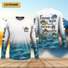 Maxcorners Fishing Rods Are Like Potato Chips White Fishing Shirt, Funny Fishing Shirt, SPF Shirt For Men, Gift For Fisherman