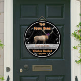 Maxcorners Elk Deer Halloween Wooden Sign