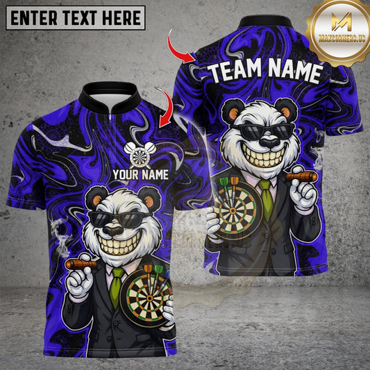 Maxcorners Darts Cool Panda Dartboard Design Multicolor Customized Name, Team Name 3D Shirts