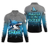 Maxcorners Shark Fishing UPF Shirts, Shark Master of The Ocean, Funny Fishing Shirt, Gift For Fisherman