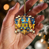 Maxcorners Custom Name Romania Ornament, Christmas Gift for Romania Lover 2D Flat LM2111