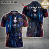 Maxcorners Darts Gothic Girl Roses Dartboard Multiple Options Personalized Name, Team Name 3D Shirt