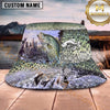 Maxcorners Fishing Water Splash Fish Scale Collage Personalized 3D Bucket Hat (13 Fish Species)