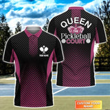 MaxCorners Personalized Name Pickleball 3D Polo Shirt
