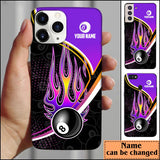 Maxcorners Billiard Purple Personalized Name Phone Case