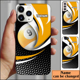 Maxcorners Billiard 9 Ball Personalized Name Phone Case