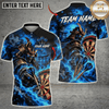 Maxcorners Darts Wolf & Inferno Dartboard Graphic Multicolor Customized Name, Team Name 3D Shirts