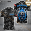 Maxcorners Bowling Burning Skull Multicolor Personalized Name, Team Name 3D Shirt