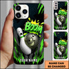 Maxcorners Bowling Boom Ball Pin Multicolor Personalized Name 3D Phone Case