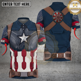 Maxcorners Darts Captain Hero Armor Personalized Name 3D Unisex Shirt