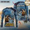 Maxcorners Fishing Seawave Stinky Finger Smoking Beer Custom Name & Team Name 3D Shirts