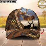 Maxcorners Hunting Forest Camo Sunset Scene Personalized Hat 3D Printed | Brown