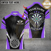 Maxcorners Darts Flame Wings Dartboard Multicolor Customized Name, Team Name 3D Shirt
