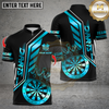 Maxcorners Darts King's Crown Design Multicolor Customized Name, Team Name 3D Shirts