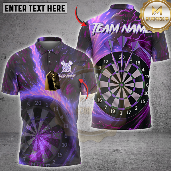 Maxcorners Blazing Bullseye Darts Jersey Multicolor Customized Name, Team Name 3D Shirts