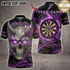 Maxcorners Darts Horned Skull Electric Dartboard Multiple Options Personalized Name, Team Name 3D Shirt
