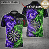 Maxcorners Darts Dragon & Flaming Dartboard Graphic Multicolor Customized Name, Team Name 3D Shirts