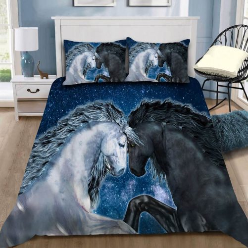 Maxcorners Wild Spirit Horse Duvet Cover Bedding Set