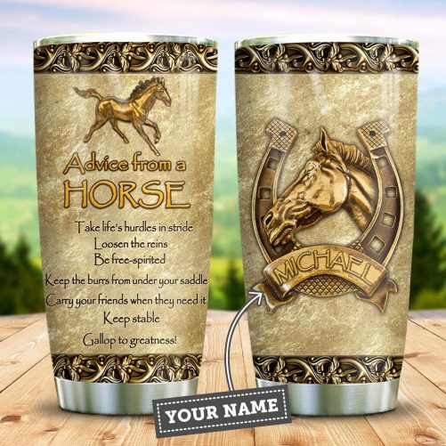 Maxcorners Majestic Equine Personalized Name Tumbler