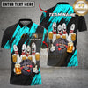 Maxcorners Bowling & Pins Funny Beer Drunk Gang Customized Name, Team Name 3D Shirt For Women