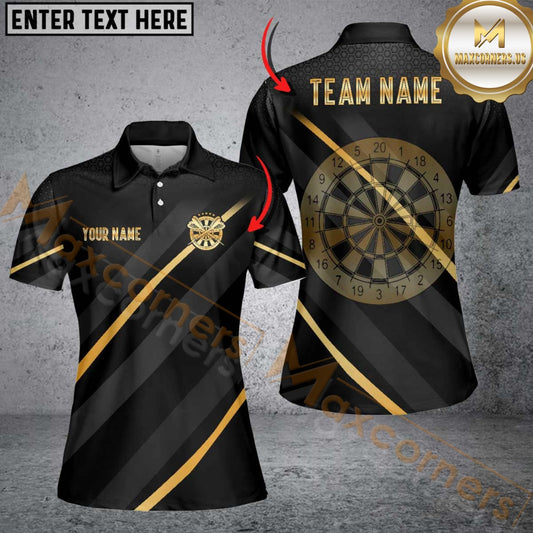 Maxcorners Darts Basic Metalic Line Multicolor Customized Name, Team Name 3D Shirt For Women