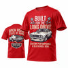 (6 Colors) Maxcorners Personalized Car Classic Muscle Car 3D T-Shirt - Red Built for the Long Drive Classic Muscle Car